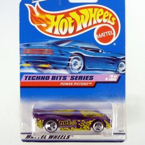 Hot Wheels Power Pistons #690 Techno Bits Series 2 of 4 Purple Die-Cast Car 1998